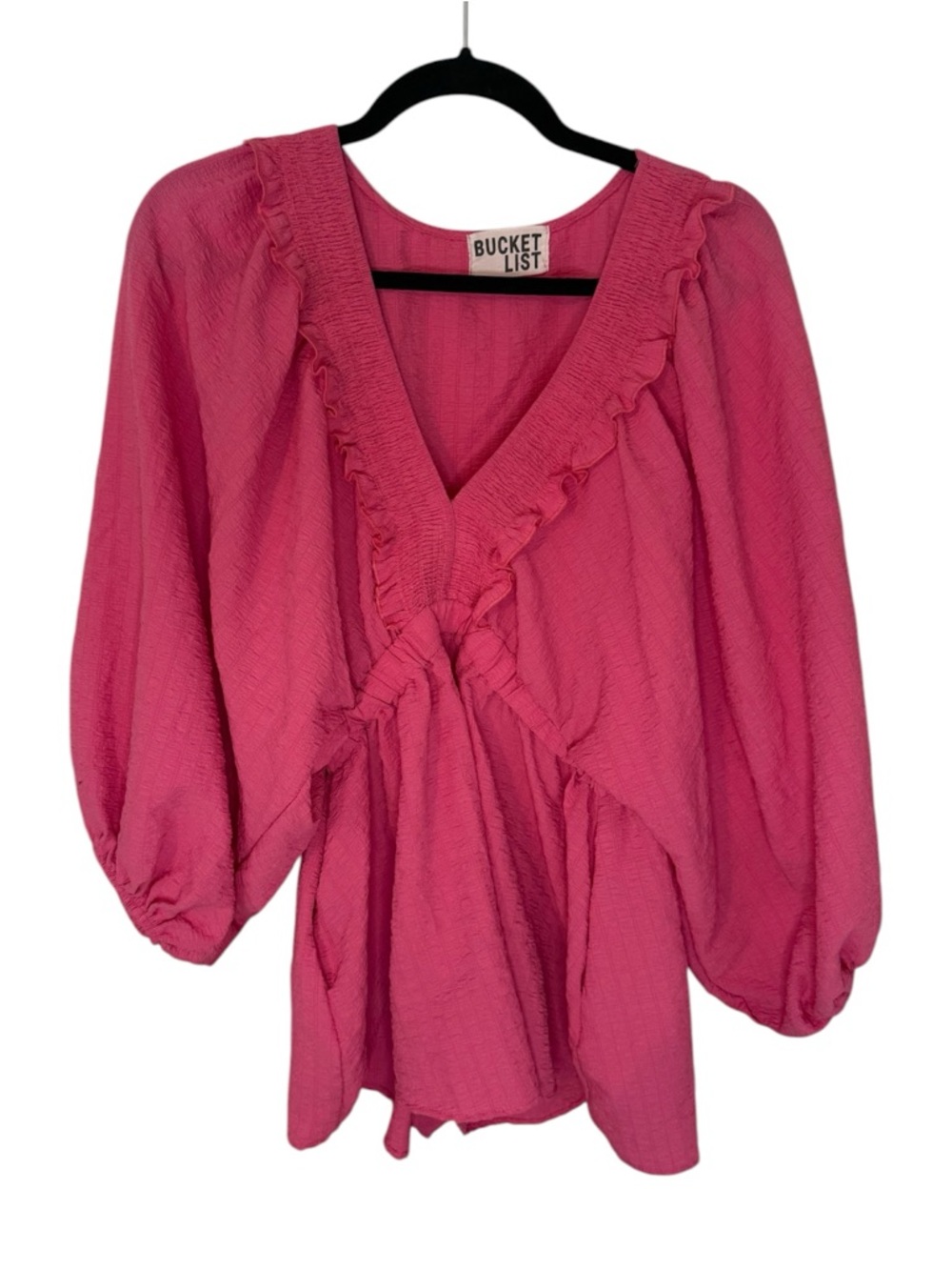 Bucket List Ruffled V-Neck Romper - Picture 3 of 5